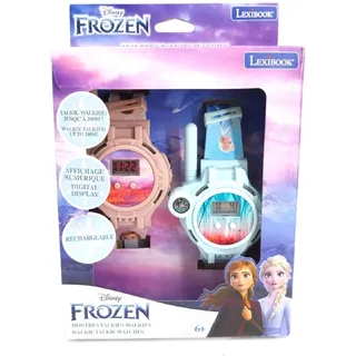 Lexibook Lexibook, Disney Frozen, Walkie-Talkies Uhr, 2 Stück, Reichweite bis zu 200m, Taschenlampe, Kompass, wiederaufladbar, Blau/lila - DMWTW1FZ