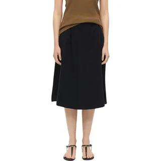 s.Oliver Damen Rock – Jersey, Midi, Relaxed Fit, Elastikbund