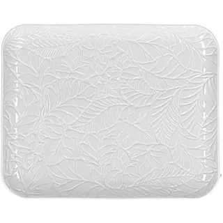 La Porcellana Bianca - rechteckiges Tablett aus Geschenkbox - Möbel für Zuhause, Küche - Linie Wald, Geschenkidee - Porzellan - 20 x 24,5 x 2 cm