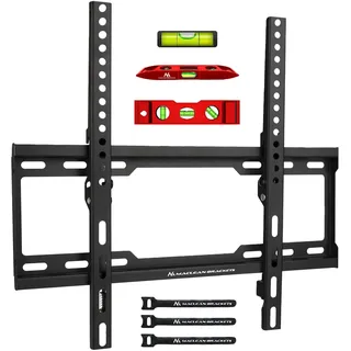 Maclean Brackets Maclean TV-Halterung, max VESA 400x400, 32-70", 45kg, Neigungsverstellung +0°~-10° MC-412 - Schwarz