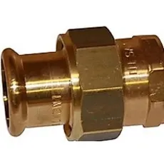 Sanha, Rohrverbindungstechnik, vormontage 3/4x22 mm - Muffe-Cu-Presse, Schalen M und V, Universal (Pressverbindung)
