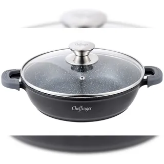 Cheffinger Servierpfanne Kochtopf 28 cm rund