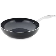 GreenPan Brussels Wok mit Antihaftbeschichtung, 28cm/3.6 Liter, PFAS-frei, Schwarz