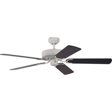 Bild Potkuri 132 cm Deckenventilator weiß/schwarz/schwarz gestreift