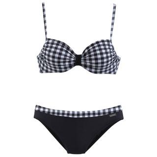 LASCANA Bügel-Bikini Damen schwarz-weiß Gr.36 Cup B