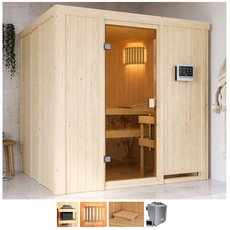 Bild Sauna »Gelsa«, 4,5-kW-Bio-Ofen mit ext. Steuerung, beige