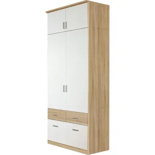 Rauch Drehtürenschrank Bremen 91 x 199 x 58 cm Weiß