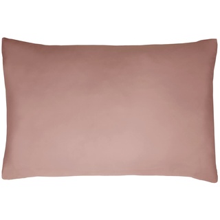 Sleepdown Kissenbezug aus 100% Baumwollsatin, 2 Stück, antiallergisch, Fadenzahl 300, luxuriös, 50 x 75 cm, Rosa