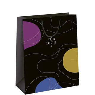 GRAFiK WERKSTATT Geschenktüte „Für Dich“ – Geschenkverpackung: Geburtstag, Hochzeit & Freunde – 20 x 30 cm – stilvoll & hochwertig