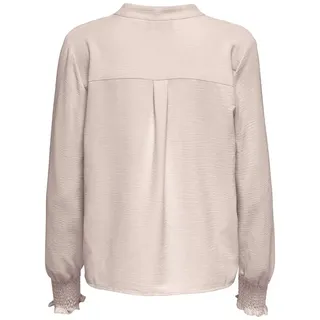 Only Blusenshirt »ONLMETTE V-NECK LS SMOCK TOP NOOS WVN«, Gr. S, Gray Morn, , 37768721-S