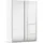 Schwebetürenschrank Subito 136 x 197 x 61 cm Weiß