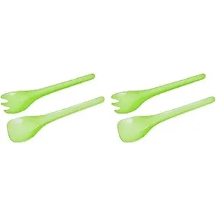 Fackelmann Salatbesteck 26cm farbig SBBtl - Weiß