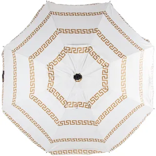 CREVICOSTA QUALITY MARK MARCAS DE CALIDAD Sonnenschirm für Strand, Modell OLIMPIA, Weiß, 200 cm, mit Spirale und Vollmast, 8 Stäbe, vollständiger Schutz vor UV-Strahlung, Olympia, Weiß, 200 cm, Modern