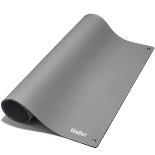 Weller T0051403599 Antistatische ESD Premium Tisch-Lötmatte, 900 x 600 mm, Graue Lötmatte