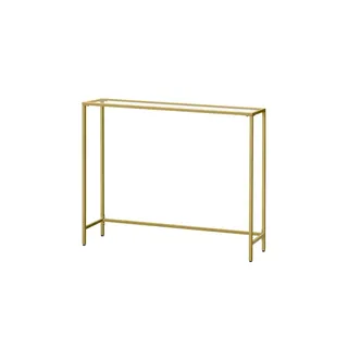 VASAGLE Konsolentisch 100,5x80x20 cm Gold