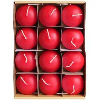 12 Stück Rot Schwimmkerzen Ohne Duftstoffe 4.6x3cm, Dekorative Kerze Dauer 4 Stunden