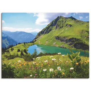 Artland Leinwandbild »Seealpsee« Berge 1 Stk. tlg. als Leinwandbild, Poster, Wandaufkleber in verschied. Größen, grün