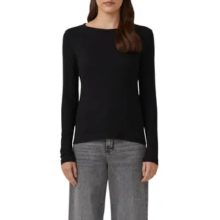 s.Oliver Damen T-Shirt Langarm 2172642 Grey/Black 38