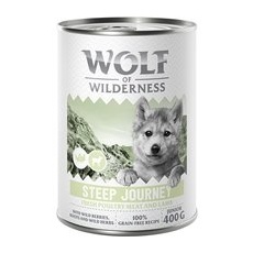 6x400g Pasăre cu miel Steep Journey Junior Expedition Wolf of Wilderness