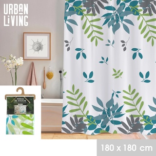 Urban living DUSCHABDECKUNG AUS Plastik MIT 12 Ringen Design Late Summer 180X180CM