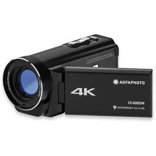 AgfaPhoto 4K Wasserdicht Camcorder CC4000W Schwarz