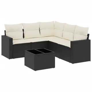 VidaXL 3251293, Cremefarben, Rattan, Gehärtetes Glas, 110 kg, Erwachsene & Kinder, 550 mm, 550 mm - Creme