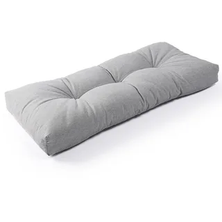 SUNROX rutschfeste Bankauflage mit Memory-Schaum, 92x 36x10 cm, Grau meliert–Lichtecht & wasserabweisend, langlebiges, extra Dickes Sitzkissen für Gartenbank/Gartenstuhl, Outdoor & Indoor Bankpolster
