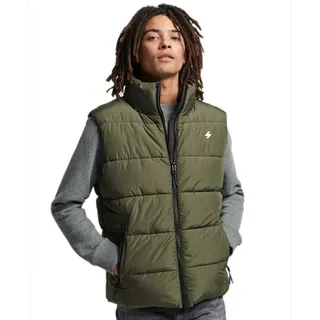 Superdry Sports Weste - Dark Moss - S