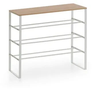 VCM Schuhregal 66 x 61 x 25 cm Eiche Artisan / braun
