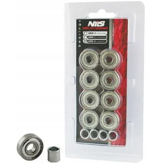 Abec 9 Carbon Lager Nils Extreme (8 Stk) - Grau