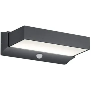 Trio Außenwandleuchte Aluminium 23,2x7,0x13,5 cm inkl. Bewegungsmelder anthrazit