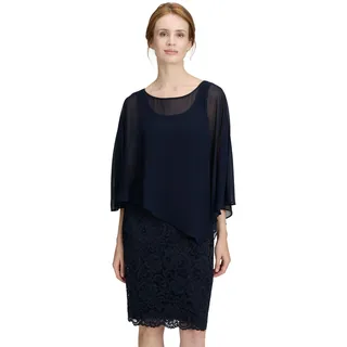 Vera Mont Cocktailkleid Nachtblau Spitze 48