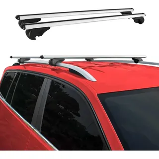 Dachträger für Skoda Yeti 2009-2017 Gepäckträger Grundträger Aluminium Silber 2x