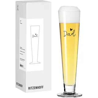 RITZENHOFF 8172007 Bierglas 385 ml – Sprüche – das perfekte Geschenk für den besten Papa – Made in Germany