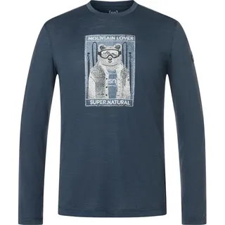 super.natural Bearski LS blueberry/various (W55) L