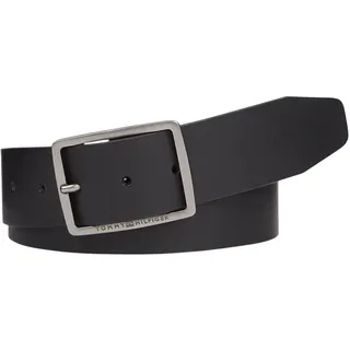 Tommy Hilfiger Herren Gürtel Oliver 4.0 Ext Ledergürtel, Schwarz (Black), 90 cm