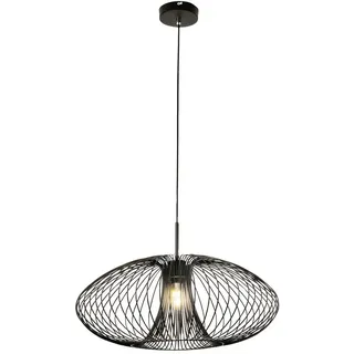 Hängeleuchte , Schwarz , Metall , 200 cm , ISO 9001 , höhenverstellbar , Lampen & Leuchten, Leuchtenserien