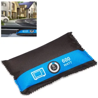 Relaxdays Luftentfeuchter Auto, wiederverwendbar, Anti Beschlag, Schimmel & Stockflecken, Entfeuchter Kissen, schwarz,