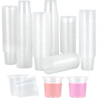 JIANGZHIB 200 Stück Schnapsgläser Plastik, 2 cl / 20 ml Shotgläser Plastik