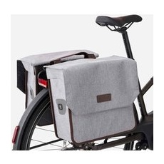 Doppel-fahrradtasche Gepäcktasche 500 2 × 20 Liter Grau Limited Edition