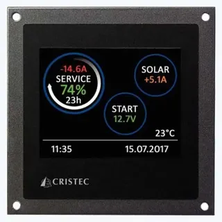 Cristec 3.5-zoll-akku-touchscreen - Black - 105 x 105 x 40 mm