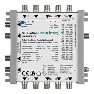 Axing SES5416-06 Einkabel-Multischalter II, 5 in 4 x 16 SES541606 SES 5416-06