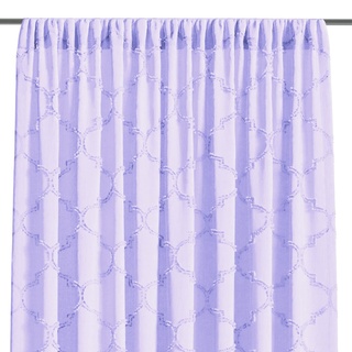 AmeliaHome Gardine 140x250 cm 1 St. Vorhang halbtransparent Kräuselband Violett Delva