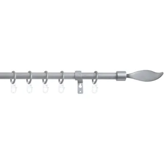 Good Life Vorhangstange Ella 1-läufig Ø 13 mm 130 cm Silber