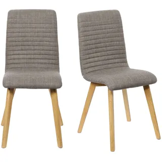 Home Affaire Arosa Esszimmerstuhl Polyester braun 2er Set