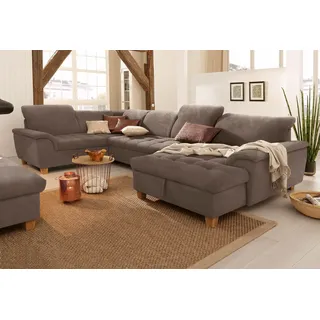 Home Affaire Wohnlandschaft Mikrofaser 3-Sitzer Braun