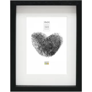 Bilderrahmen 18x24 Holz Schwarz Bilderrahmen mit Tiefe, schwarz, mit Pptt - Bestellgröße=Rahmengröße Preis pro Stück