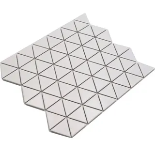 Mosaik weiss Dreiecksoptik Keramik matt Dreieck Wand Boden Küche Dusche WB13-t41