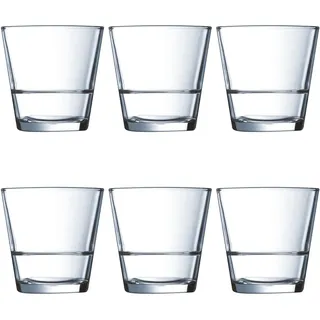 Arcoroc Stack Up Whiskyglas 0,21 l 6-tlg.