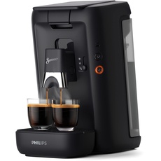 Philips Senseo Maestro Kaffeemaschine mit Wassertank von 1,2 l, Auswahl der Intensität und Memo-Funktion, Grün, Farbe: Schwarz, (CSA260/61)